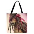 thumbnail image 1 of Bolso Tote Lino Con Gran Capacidad Horse, 1 of 3