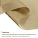 thumbnail image 4 of Individuales Manteles 450x300mm 2uds PVC Mesa Lavable Tejido Individual Mantel, Dorado, 4 of 5