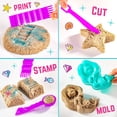 thumbnail image 3 of Kit de arena sensorial GirlZone Mermaid con arena de juego moldeable de 1 kg, 3 of 9