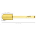 thumbnail image 3 of Pana Professional 1/8" Gold Smooth Top Large Barrel Carbide Bit - Fine, 3 of 8