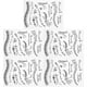 thumbnail image 2 of 5 sellos transparentes de silicona con diseño de símbolos musicales T1731, 2 of 14