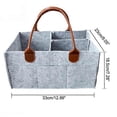thumbnail image 2 of SZTXJ Diaper Caddy Storage Organizer Tote Black 33x23x18cm, 2 of 3