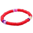 thumbnail image 1 of Disc Bead Bracelet Stackable Rainbow Heishi Bead Bracelet Summer Beach Bracelet, 1 of 8
