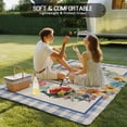 thumbnail image 4 of Hello Spring Outdoor Rug for Patio/Deck/Porch, Non-Slip Large Area Rug 5 x 8 Ft, Farmhouse Floral Eucalyptus Wood Plaid Burlap Indoor Outdoor Rugs Washable Area Rugs, Camping Rug Carpet Runner, 4 of 8
