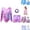 Light Purple, variant on VOUZZA Gymnastics Leotards for Girls Gymnastics Outfit Dance Leotard and Shorts Set Athletic Clothes for Toddler Kids