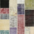 thumbnail image 1 of Ahgly Company Indoor Square Contemporary Desert Sand Beige Patchwork Area Rugs, 8' Square, 1 of 6