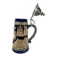 thumbnail image 3 of Germany Eagle City Panorama Rustic Blue LE German Stoneware Beer Stein .5 L, 3 of 4