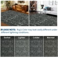 thumbnail image 6 of CAROMIO Washable 5' x 7' Area Rug for Living Room Boho Vintage Floral Indoor Carpet Non Slip, Black, 6 of 7
