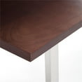 thumbnail image 5 of Finch Lionel Wood and Stainless Steel Metal Bench Dark Walnut Brown, 5 of 7