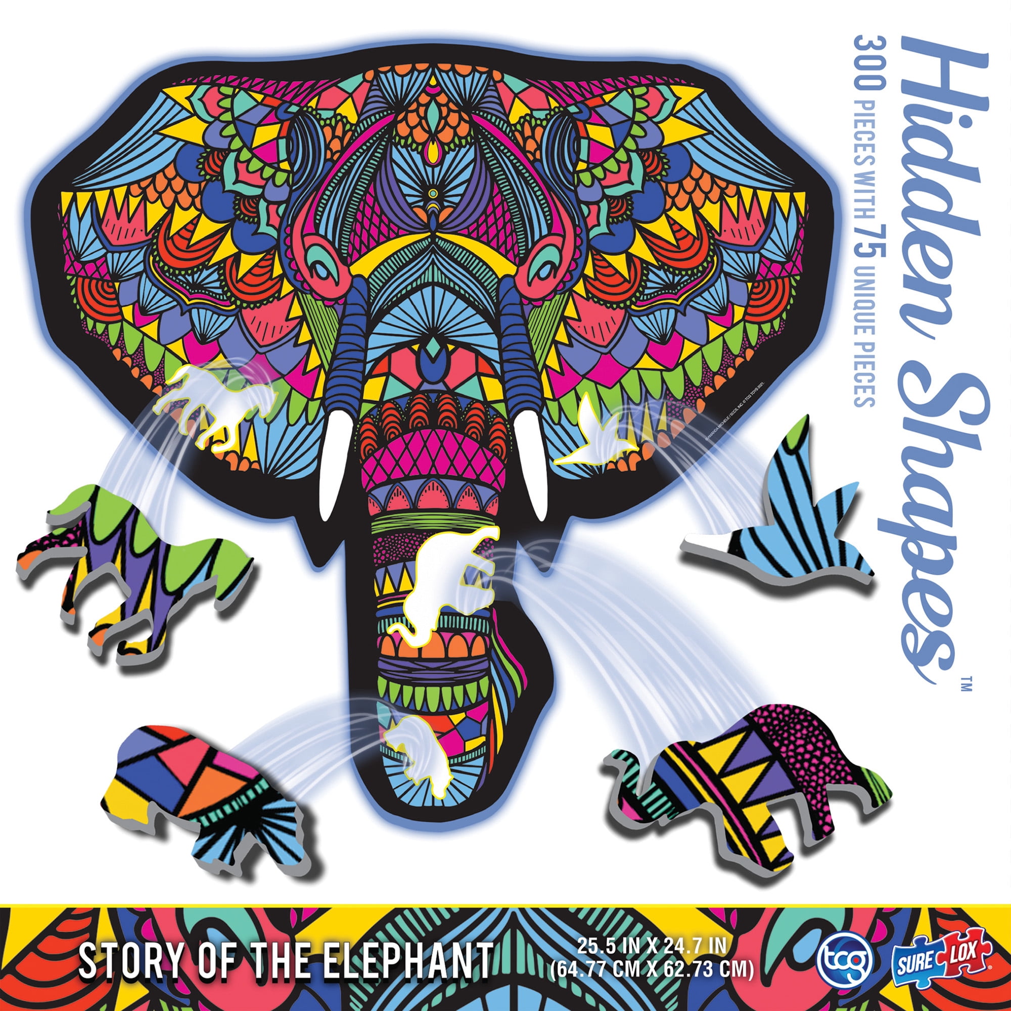 HIDDEN SHAPES PUZZLE - ELEPHANT