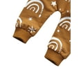 thumbnail image 6 of Qiylii Toddler Rainbow Pattern Clothes Set O-Neck Long Sleeve Tops+ Long Pants, 6 of 6