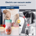thumbnail image 4 of Electric Mason Jar Vacuum Sealer Kit Cordless Automatic Jar Sealer Kit with Mason Jar Lids for Food Storage, 4 of 6