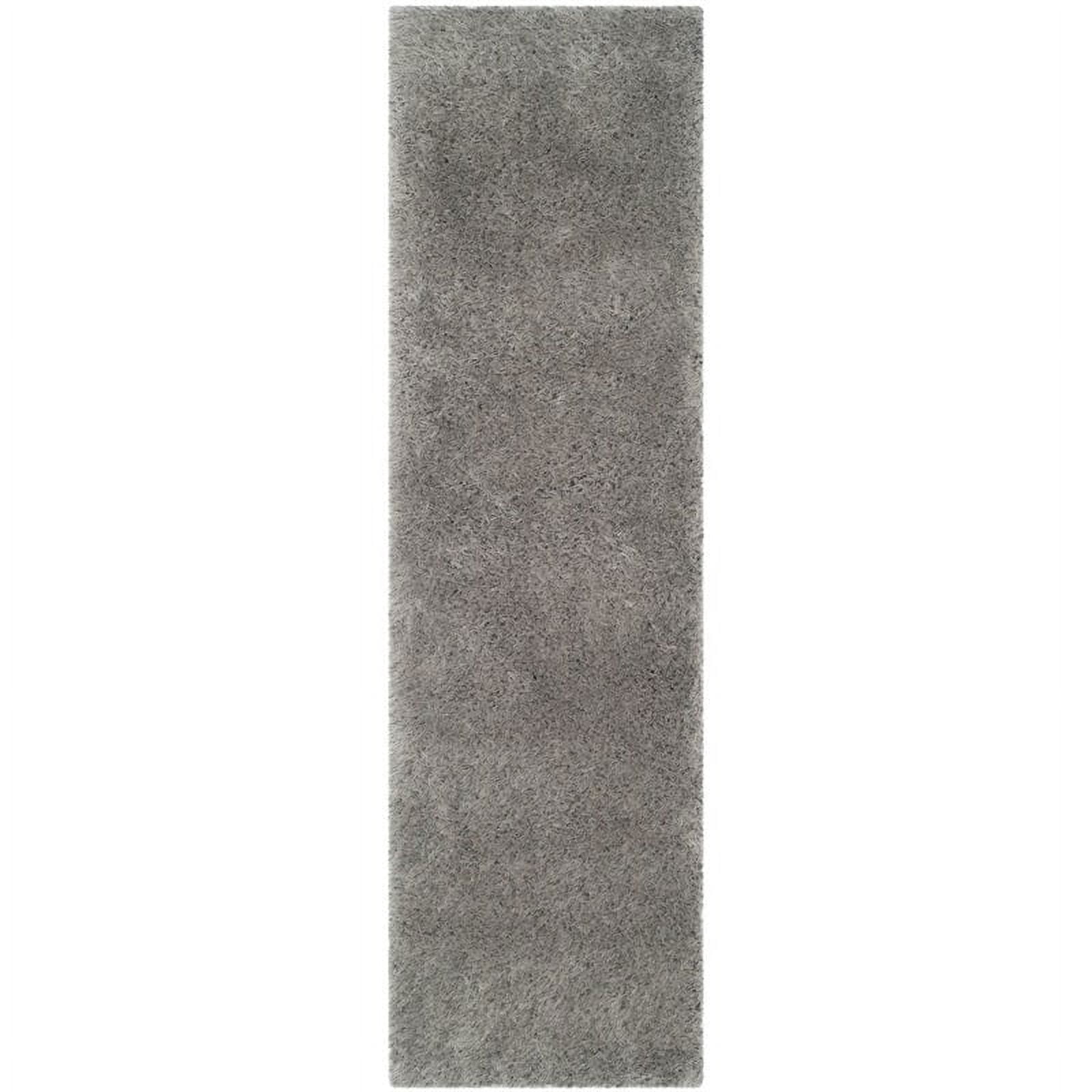 SAFAVIEH Venice Solid Shag Area Rug, Silver, 8' x 10'