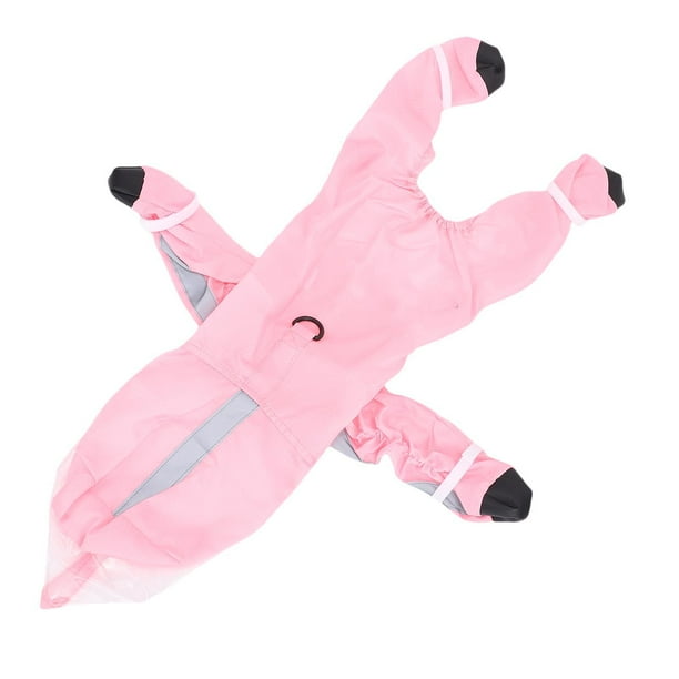 Impermeable Perro Impermeable Chaqueta Capucha Impermeable Botas Correa Agujero 4