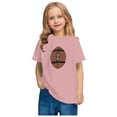 thumbnail image 2 of FamilyThread Toddler Girls Boys Rugby Short Sleeve Cotton T-Shirt Fashion Print Summer Tops Crew Neck Casual Daily Shirt For 3-9Y, 2 of 5