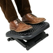 Mind Reader Foot Rest, Ergonomic, Height Adjustable, Plastic, 17L x 13W x 6.25H, Black