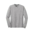 thumbnail image 5 of Gildan Men's Heavy Cotton Long Sleeve T-Shirt, Sport Grey, Soft Classic Fit Crew Neck, 9-Pack, 3XL, 5 of 5