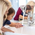 thumbnail image 5 of Cerypsa Rotated Bathroom Faucet 360 Degrees Smart LED Digital Display 3-Modes Sprayer Chrome, 5 of 9