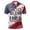 WenDA04_Red, variant on WEIWEN American Flag Polo Shirt Men Fourth of July Patriotic Shirts Short Sleeve Classic Loose Fit Polo Shirt Big and Tall Mens Tops Navy L