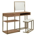 thumbnail image 2 of Sauder International Lux Engineered Wood Vanity in Sindoori Mango/Natural Finish, 2 of 13