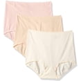 thumbnail image 1 of Bali MOONLIGHT/MOCHA/PINK CHAMPAGNE Skimp Skamp Cool Cotton 3-pack Panty, US 7, 1 of 3