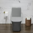 thumbnail image 2 of Concorde One Piece Square Toilet Dual Flush in Matte Grey 1.1/1.6 gpf, 2 of 13