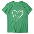 thumbnail image 5 of Zivyakyron Tshirts Shirts for Women Summer Short Sleeve Tops for Women Valentine's Day Going Out Casual Loose Graphics Tops, 5 of 7
