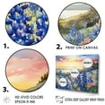 thumbnail image 3 of Designart "Dusk Blue Bonnets I" Blue Bonnets Floater Framed Wall Art Prints, 3 of 5