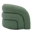thumbnail image 3 of 360° Swivel Accent Chair for Living Room, Boucle Barrel Armchair Single Sofa Chair Reading Chair, Sage Green, 3 of 7