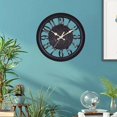 thumbnail image 4 of stanreset Horloge Murale Rétro 11 Pouces Décorative Sans Tic-Tac pour Bureau Maison Noir, 4 of 9