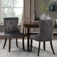 Modern Dining Chairs with Armrest Set of 6, Tufted Upholstered Dining