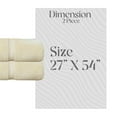 thumbnail image 2 of Home Weavers Elegance Essentials 550GSM 100% Cotton Zero Twist Super Absorbent Bath Towel (Set of 2) - 27"x54", Yellow, 2 of 5
