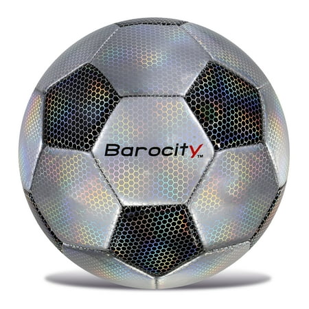 Barocity Classic Black & Silver Size 3 Soccer Ball - Boys and Girls Soccer Ball Premium Outdoor and Indoor Soccer Ball for Toddlers Playtime and Practice Games - Cool Ball for All Ages