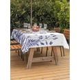 thumbnail image 3 of Outdoor Tablecloth with Umbrella Hole for Patio/Picnic/Party/Camping, Purple Spring Floral Waterproof Table Cloth Rectangle Table Cover Washable, Watercolor Elegant Pastoral Flowers (54"x 80"), 3 of 8