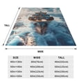 thumbnail image 3 of Pofeuu Cargo Ship At Sea Print Ultra-Soft Micro Fleece Blanket,for Bed Or Sofa,All Season Throw Blankets Flannel Blanket-40"x30", 3 of 7