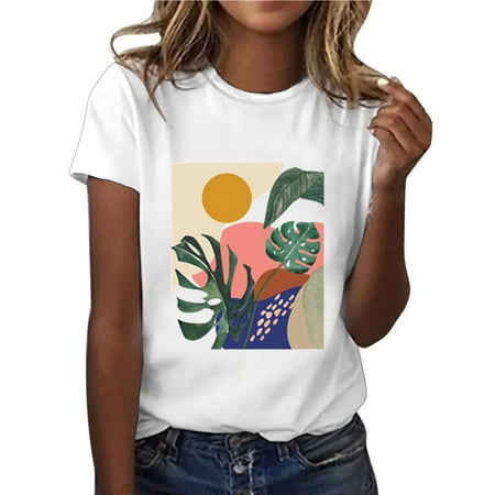 

Corset Top Maternity Shirts Women s Casual Sexy Fashion Summer Crew Neck T-Shirt Printed Short Sleeve Tops Blouse Womens Tank Tops Black Crop Top on Sales Green M