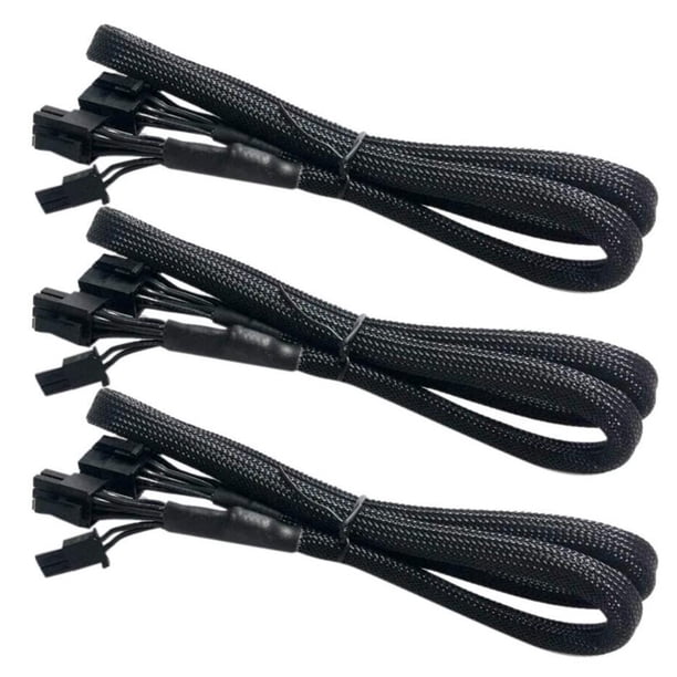 3X Cable de Alimentación PCIE VGA Flexible de 8 Pines A 8 Pines (6 + 2) para EVGA Supernova 650750850 1000 1600 2000 G2 G3 P2 T2 GS