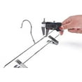 thumbnail image 6 of Quality Pant Hangers - 10-Pack Pant & Skirt Hanger Set - Chrome Pant Hangers with Clips - 360-Degree Metal Swivel Hook Hangers for Clothes, Pants - Durable, Anti-Rust Jean, Slack & Trouser Hangers, 6 of 6