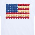 thumbnail image 3 of Instant Message - Flower USA Flag Short Sleeve Graphic T-Shirt, 3 of 6