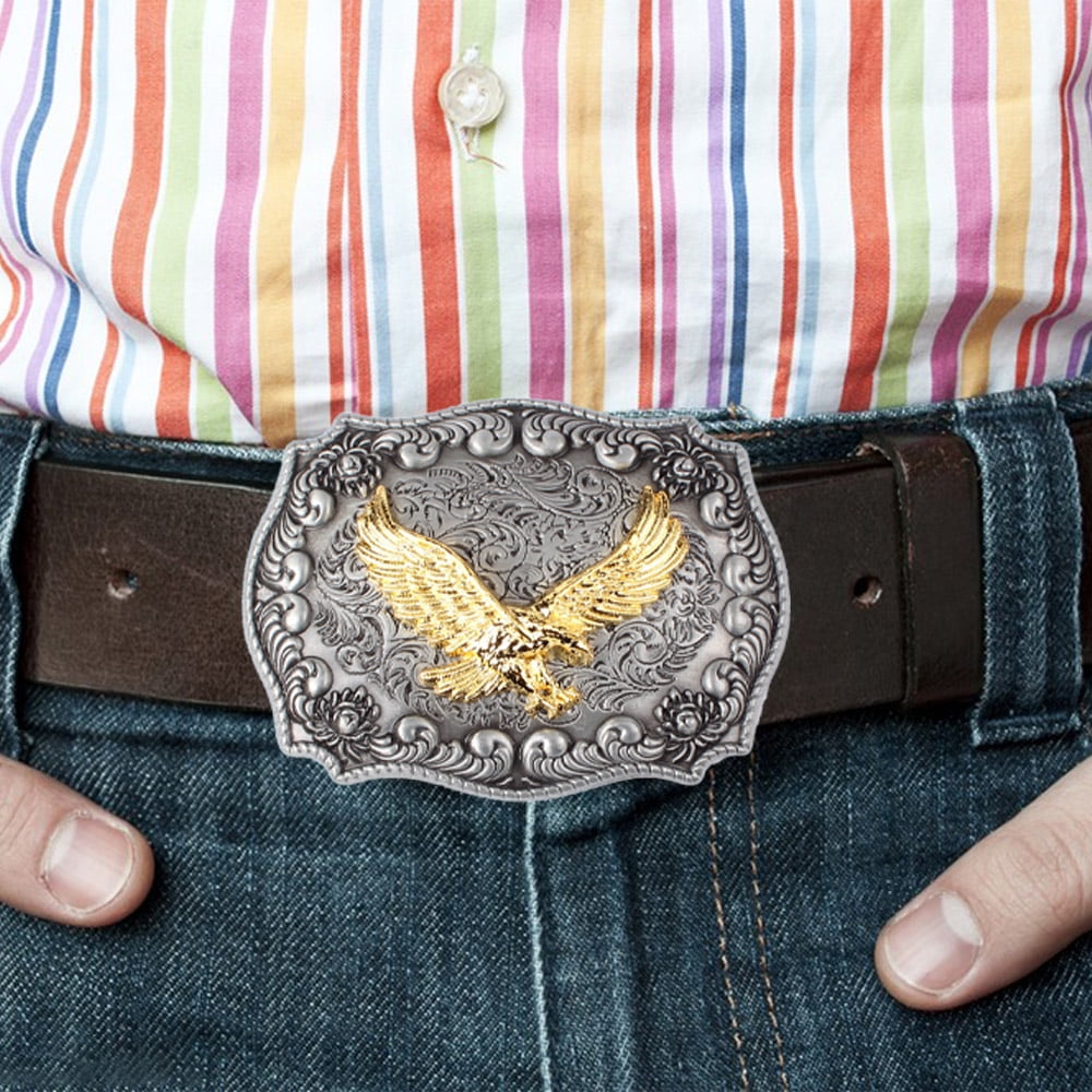 Greswe 1 Pcs Gold Belt Buckle Belt Buckle Belt Buckles For Men Women Metal Belt Head Eagle