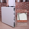 thumbnail image 5 of ormmor Products 6ft Plastic Folding Table, Indoor Outdoor Heavy Duty Portable w/Handle, Lock for Picnic, Party, Camping (6FT), Z183, 5 of 9