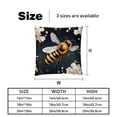 thumbnail image 5 of Honeybee Bed Pillow Covers Set - 2 Decorative Throw Pillow Patterns - Available in 16x16, 18x18, and 20x20 Inches for Any Occasion - Decorative Pillows, Bed Pillow, 5 of 6