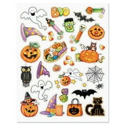 Current Mary Engelbreit Halloween Stickers, 2 Pack, Ghosts, Jack-o-Lanterns, Candy Corn, Festive Decals, Kids Classroom Activities, Party Favors, Crafts, Stationary