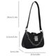 thumbnail image 3 of Bolsa Moda para mujer Hobo Bag PU Underarm Bag para mujer Vacaciones Viajes (Negro) Likrtyny Para Estrenar, 3 of 9