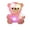 Pink, variant on Blue Blue Luminescent Bear Plush, Color Changing Feature With Bow Tie, 8 Inches Soft And Glowing Stuffed Animal For Kids