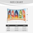 thumbnail image 4 of Logiee Hello Summer3 Print Pillow Case,Throw Pillow Covers, Double Sided Plush Cushion Cover for Couch Sofa Bed, Only Pillowcase-14"x20", 4 of 6