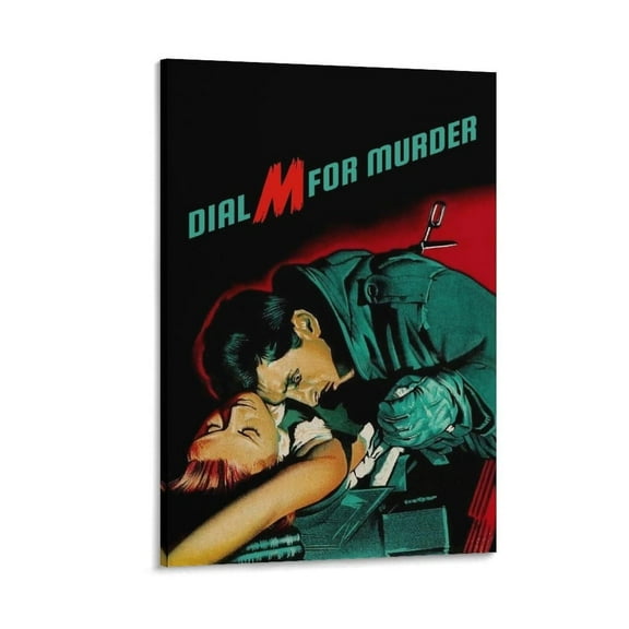 Dial M for Murder Movie Poster 3 Canvas Wall Art Print For Room Aesthetic And Decor Poster For Bedroom Living Room Bathroom Kitchen Office Decor