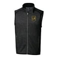 thumbnail image 2 of Men's Cutter & Buck Heather Charcoal LAFC Mainsail Sweater-Knit Full-Zip Vest, 2 of 3