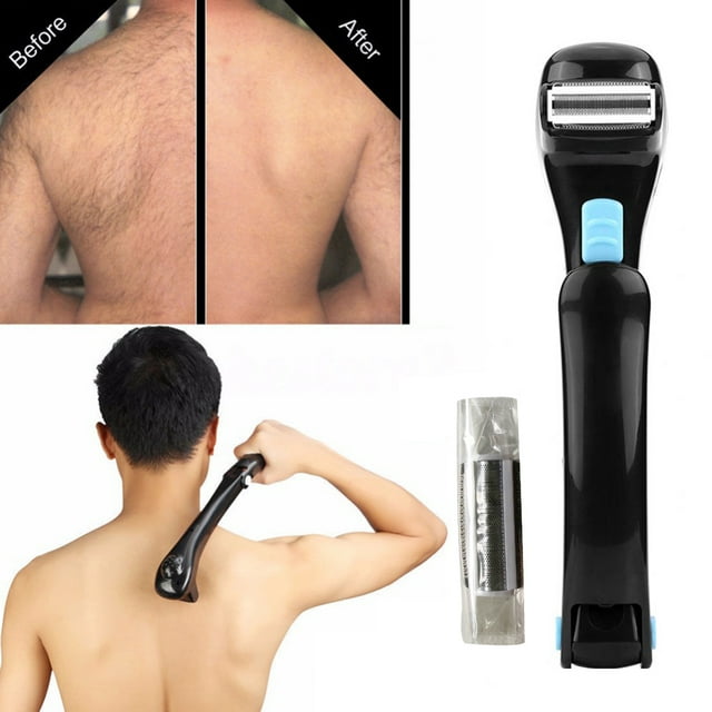 Back Shaver Electric Folding Handle Back Hair Remover Back Grooming Shaver