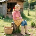 thumbnail image 4 of Egg Collecting Apron With Multiple Pockets Chicken Print Design Durable Polyester Gardening Apron For Farm Poultry Care And Harvesting, 4 of 4